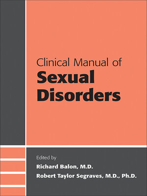 cover image of Clinical Manual of Sexual Disorders